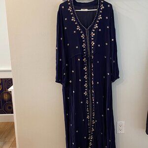 Natural Life Brae Embroidered Midi Dress Large